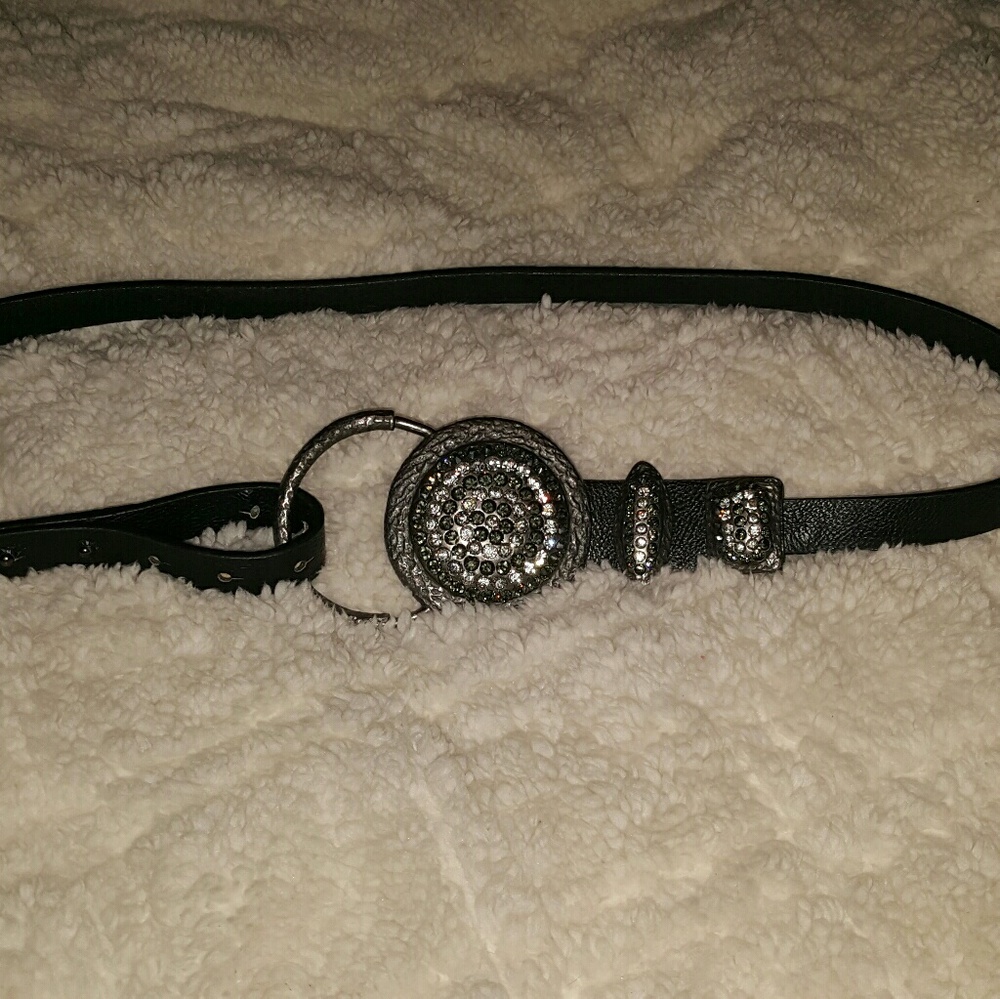 Beautiful Leather Bling Belt